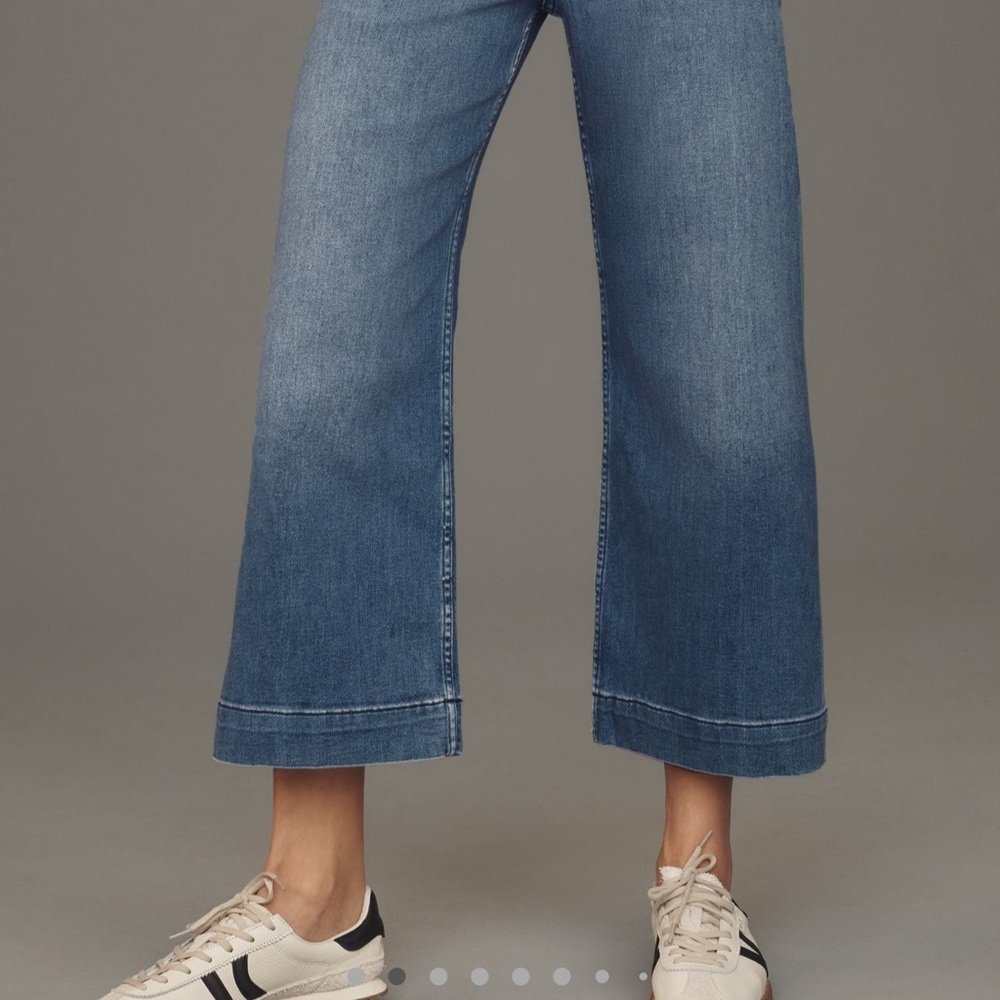Maeve Denim Flare Jeans in Blue